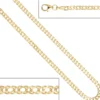 2,7mm Zwillingspanzerkette Kette Halskette aus 333 Gold Gelbgold 50cm
