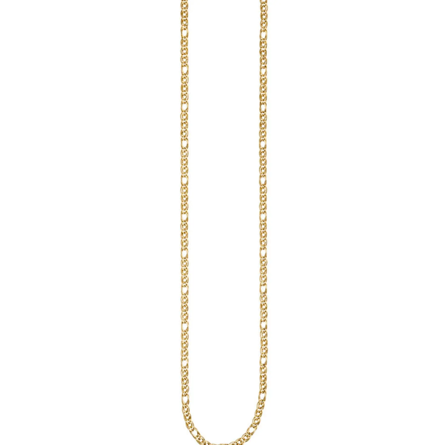 3mm Zwillings-Panzerkette Kette Collier Halskette aus 585 Gold Gelbgold 45cm