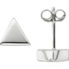 Ohrhänger 11,5x29mm Hänger-Stecker 2 Dreiecke dreieckig 2-teilig 925 Silber