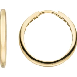 Ohrringe Creolen aus 333 Gold Gelbgold 24,9x2,8mm Ohrschmuck rund glänzend