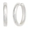 Ohrringe Creolen 18,7mm 925 Silber rhodiniert Klappcreolen Ohrschmuck