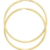 Ohrringe Creolen 46,7x1,7mm aus 585 Gold Gelbgold rund glänzend schlicht Damen