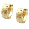 Ohrringe Creolen 12x5mm Kreolen Ohrschmuck für Damen aus 9Kt 375 Gold Gelbgold
