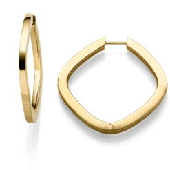 Ohrringe Creolen 42x2,5mm Ohrschmuck aus 585 Gold Gelbgold glänzend