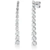 Ohrschmuck aus 750 Gold Weißgold 22 Brillanten 2,31ct TW-VSI/SI 40x4,1mm