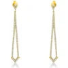 Ohrschmuck Ohrhänger aus 750 Gelbgold 171 Brillanten 1,38ct W-SI 68,8x9,2mm