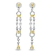 Ohrschmuck Ohrhänger 750 Gold gelb/weiß 58 Diamanten 5,06ct TW-VSI/SI 60,8x7,2mm