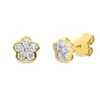 Ohrstecker aus 750 Gold Gelbgold 12 Brillanten 0,53ct TW-SI 6,8x7mm