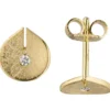 Ohrstecker aus 585 Gold Gelbgold mit 2 Diamanten Brillanten 0,04 ct