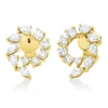 Ohrstecker aus 750 Gold Gelbgold 20 Diamanten 0,79ct 10,8x11,6mm