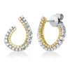 Ohrstecker aus 750 Gold gelb/weiß 88 Diamanten 0,85ct 16,6x12,8mm