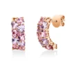 Ohrstecker aus 750 Gold Rotgold 18 Amethyste 4,2ct pink 18x69mm
