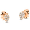 Ohrstecker aus 585 Gold Rotgold 16 Brillanten 0,08ct TW-SI 4,6x3,2mm