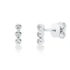 Ohrstecker aus 750 Gold Weißgold 6 Brillanten 0,74ct TW-SI 7,4x2,3mm Zarge