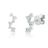 Ohrstecker aus 750 Gold Weißgold 12 Brillanten 0,32ct TW-SI 11,3x4,7mm
