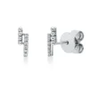 Ohrstecker aus 750 Gold Weißgold 12 Brillanten 0,04ct TW-SI 8,3x2,7mm