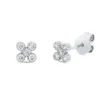 Ohrstecker aus 750 Gold Weißgold 10 Brillanten 0,17ct W-SI 4,4x4,4mm