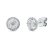 Ohrstecker aus 750 Gold Weißgold 50 Diamanten 0,88ct TW-SI Ø8,5mm