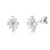 Ohrstecker aus 750 Gold Weißgold 16 Diamanten 0,68ct TW-VSI 7,5x9,6mm