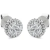 Ohrstecker aus 750 Gold Weißgold 60 Diamanten 0,86ct TW-SI Ø8,7mm