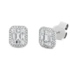 Ohrstecker aus 750 Gold Weißgold 70 Diamanten 0,41ct TW-SI 7,6x6,9mm