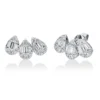 Ohrstecker aus 750 Gold Weißgold 42 Diamanten 0,92ct TW-SI 18,5x26,1mm
