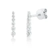 Ohrstecker aus 750 Gold Weißgold 12 Diamanten 0,2ct TW-SI 12,3x2,3mm