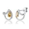 Ohrstecker aus 750 Gold Weißgold 38 Diamanten 0,62ct 10,3x10,3mm