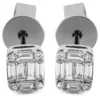 Ohrstecker aus 750 Gold Weißgold 20 Diamanten 0,28ct TW-VSI 5,3x4,6mm