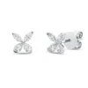 Ohrstecker aus 750 Gold Weißgold 8 Diamanten 0,45ct TW-SI 6,3x6,4mm