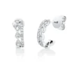 Ohrstecker aus 750 Gold Weißgold 56 Diamanten 0,55ct TW-SI 16,6x16,3mm