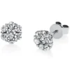 Ohrstecker aus 750 Gold Weißgold 14 Diamanten 1,03ct TW-SI B:7,9mm