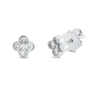 Ohrstecker aus 750 Gold Weißgold 10 Diamanten 0,37ct TW-SI 6,4x6,4mm