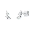 Ohrstecker aus 750 Gold Weißgold 4 Diamanten 0,83ct TW-SI 15,6x5,1mm