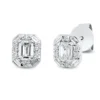 Ohrstecker aus 750 Gold Weißgold 22 Diamanten 0,63ct TW-SI 6,9x6mm