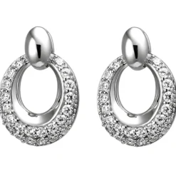 Ohrstecker aus 925 Silbermit 52 Zirkonia Ohrringe Ohrschmuck Damen