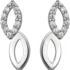 Ohrstecker aus 925 Silber mit 20 Zirkonia Ohrringe Silberohrringe Ohrschmuck