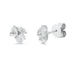 Ohrstecker aus 750 Weißgold 6 Diamanten Fanatsy-Schliff 0,92ct F-FVSI 8x7,5mm