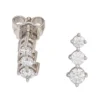Ohrstecker 6 Diamanten Brillanten 0,50 Ct 585 Gold Weißgold Damen