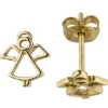 Ohrstecker Engel Schutzengel aus 333 Gold Gelbgold 8,2x7,5mm Ohrringe Ohrschmuck