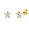 Ohrstecker 585 Gelbgold 10 Brillanten 0,64ct I-SI 2 Brillanten 0,05ct I-SI 7x7,4mm