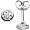 Ohrstecker 585 Gold Weißgold rund mit 2 Brillanten 0,5 Ct Ohrringe