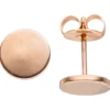 Ohrstecker 8mm Ohrringe Studs Ohrschmuck, rund, Edelstahl mit Rotgold-Farbe