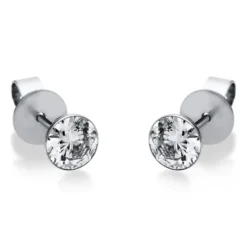 Ohrstecker Ohrringe aus 950 Platin mit 2 Diamanten Brillanten 1,00 Ct. Zarge