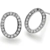 Ohrstecker Ohrringe mit 40 Diamanten Brillanten 0,40ct 750 Gold Weißgold