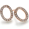 Ohrstecker Ohrringe mit 40 Diamanten Brillanten 0,40ct 750 Gold Rotgold
