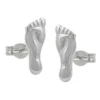 Ohrstecker Ohrringe Ohrschmuck, Füße Barfuß, 925 Silber