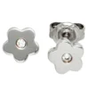 Ohrstecker Stecker Blumen Bluten 925 Silber Ohrschmuck mit Zirkonia
