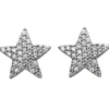 Ohrstecker Stern Sterne 925 Silber mit 68 weißen Zirkonia Ohrringe Ohrschmuck