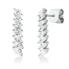 Ohrstecker 750 Weißgold 16 Diamanten Navette-Schliff 0,96ct TW-VSI/SI 18,4x4,3mm